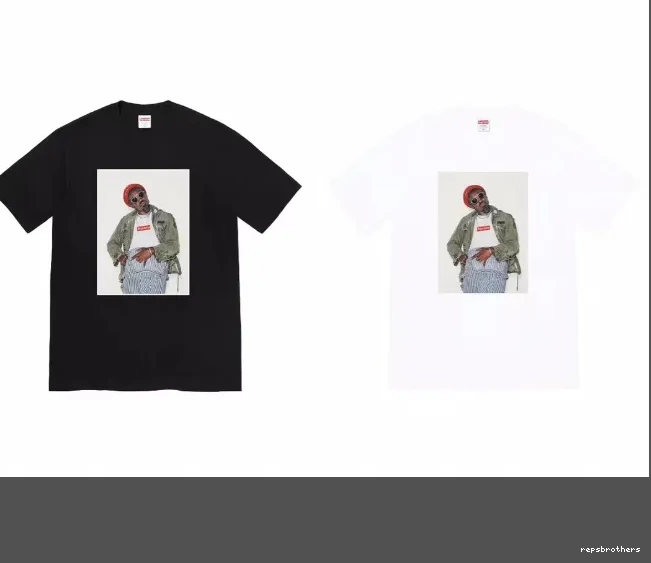 sleeved and Black M T-shirt Short Andr 22FW é Benjamin Photo S White é XL L Person Tee Andr 0707